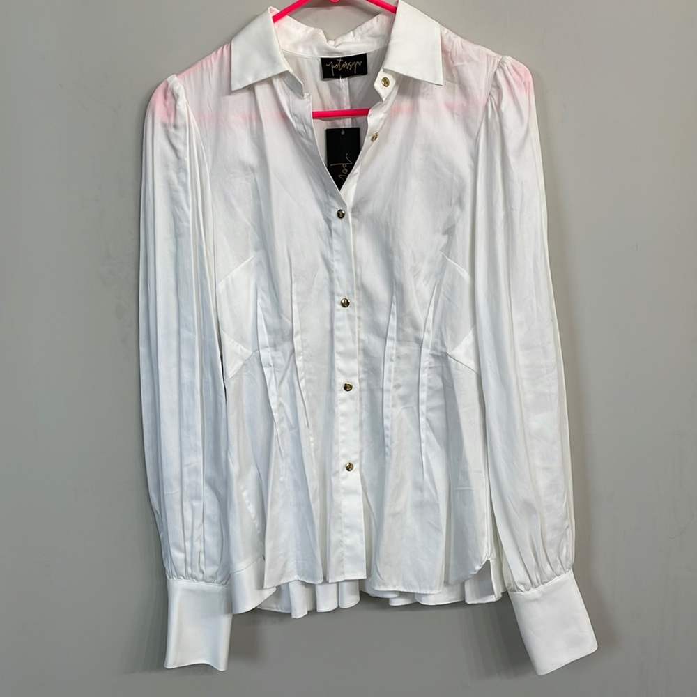 Petersyn pleated blouse size small  excellent condition.